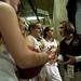 Manchester head coach Cori Kastel talks to her team before entering the court before the game against Saginaw Nouvel on Saturday, March 16. Daniel Brenner I AnnArbor.com